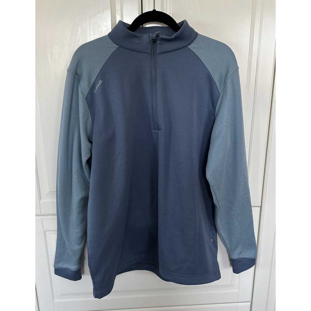 Ping Mens Sensor Warm Golf Shirt Sweater 1/4 Zip Long Sleeve Size Large